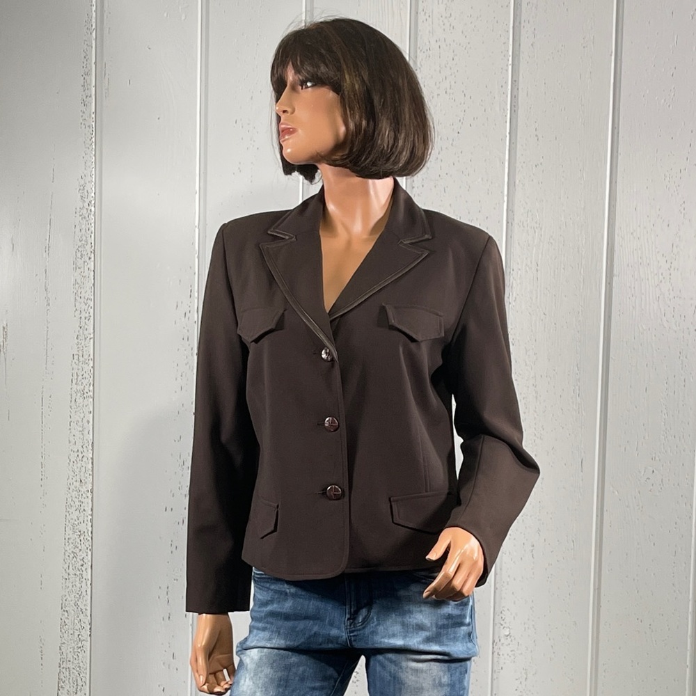 Versailles Women’s Brown Petite Blazer